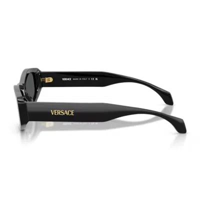 Versace 54mm Irregular Sunglasses In Black