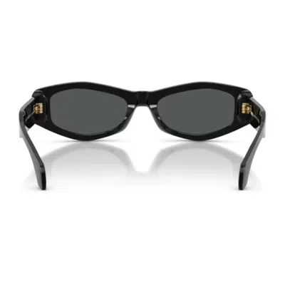 Versace 54mm Irregular Sunglasses In Black