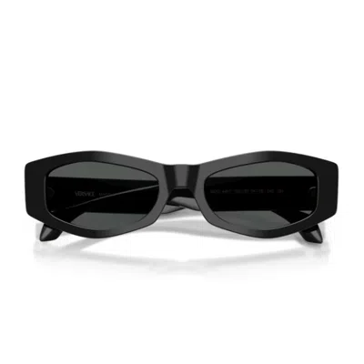 Versace 54mm Irregular Sunglasses In Black