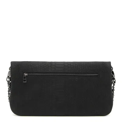 Zadig & Voltaire Croc-embossed Crossbody Bag In Black