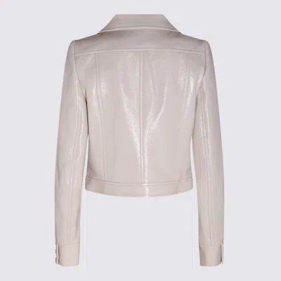 Courrèges Courreges Re Edition Jacket In Coated Cotton In Gray