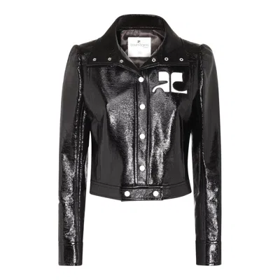 Courrèges Black Casual Jacket In Black