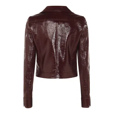 Courrèges Courreges Reedition Reedition Vinyl Jkt In Burgundy