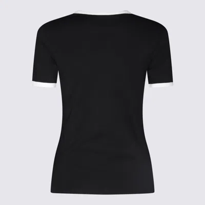 Courrèges Courreges Women Signature Contrast T-shirt In Black