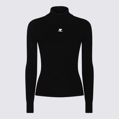 Courrèges Sweaters Blacks And Greys In Black
