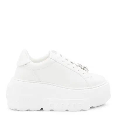 Casadei White Leather Sneakers