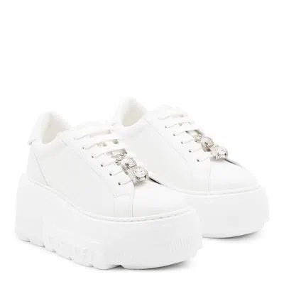 Casadei White Leather Sneakers