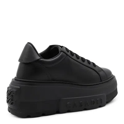 Casadei Low Top Platform Sneakers In Black