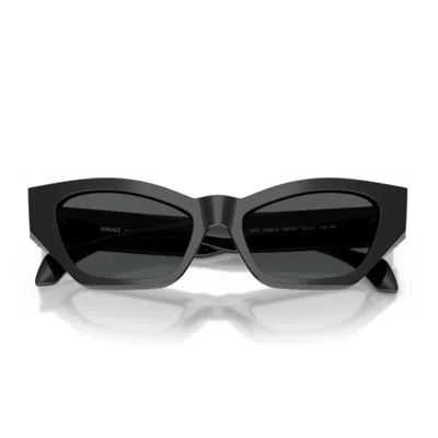 Versace 0ve4488u Signature Sunglasses In Black
