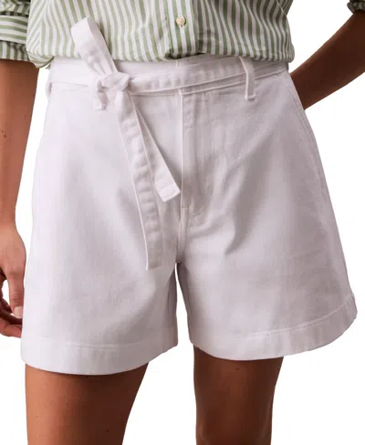 Calvin Klein Jeans Est.1978 Women's High Rise Tie Waist Denim Shorts