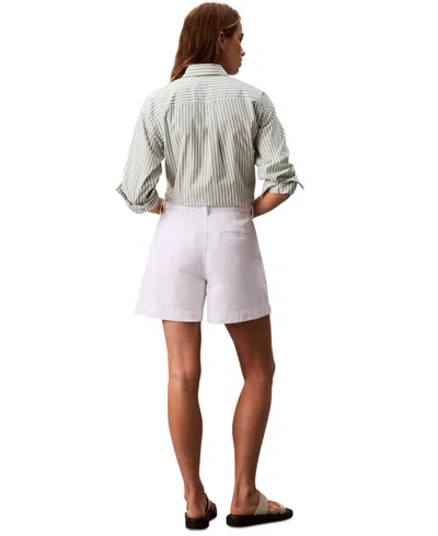 Calvin Klein Jeans Est.1978 Women's High Rise Tie Waist Denim Shorts