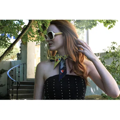 Jessie Zhao New York Silk Skinny Scarf Of Amazon Rainforest Journey