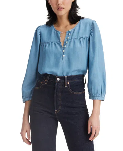 Levi's Women's Halsey 3/4-sleeve Blouse