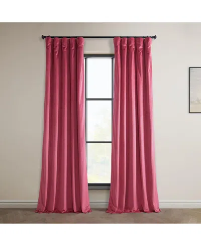 Half Price Drapes Pillow White Heritage Plush Velvet Room Darkening Curtain