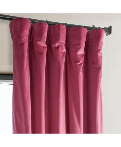 Half Price Drapes Pillow White Heritage Plush Velvet Room Darkening Curtain