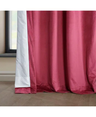Half Price Drapes Pillow White Heritage Plush Velvet Room Darkening Curtain