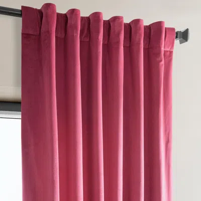 Half Price Drapes Pillow White Heritage Plush Velvet Room Darkening Curtain