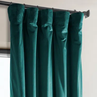 Half Price Drapes Pillow White Heritage Plush Velvet Room Darkening Curtain