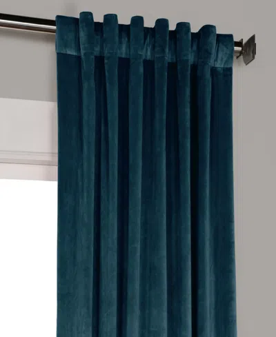 Half Price Drapes Pillow White Heritage Plush Velvet Room Darkening Curtain