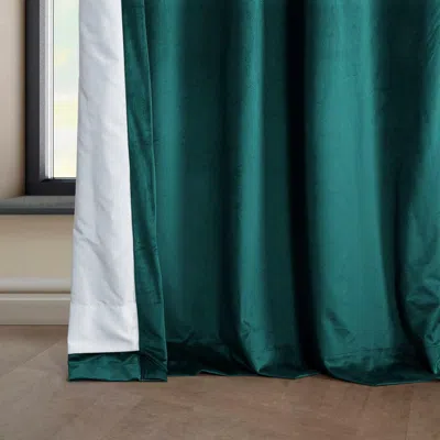 Half Price Drapes Pillow White Heritage Plush Velvet Room Darkening Curtain