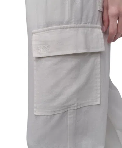 Dkny Jeans Women's Mid Rise Relaxed Pull-on Cargo Pants