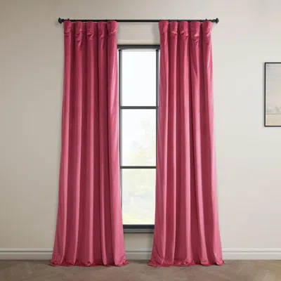 Half Price Drapes Pillow White Heritage Plush Velvet Room Darkening Curtain
