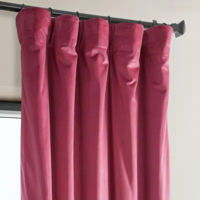 Half Price Drapes Pillow White Heritage Plush Velvet Room Darkening Curtain
