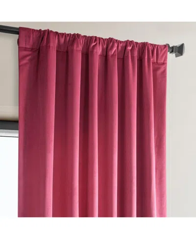 Half Price Drapes Pillow White Heritage Plush Velvet Room Darkening Curtain