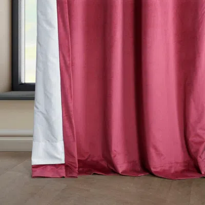 Half Price Drapes Pillow White Heritage Plush Velvet Room Darkening Curtain