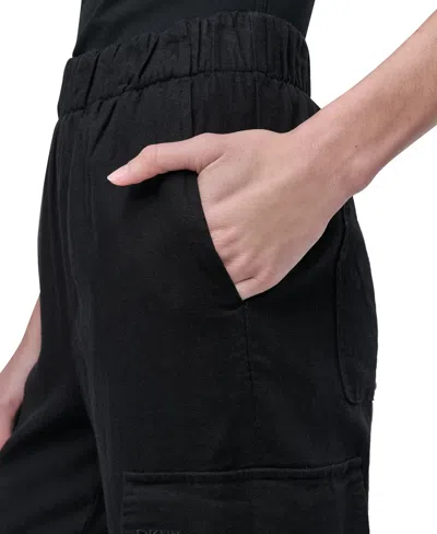 Dkny Jeans Women's Mid Rise Relaxed Pull-on Cargo Pants
