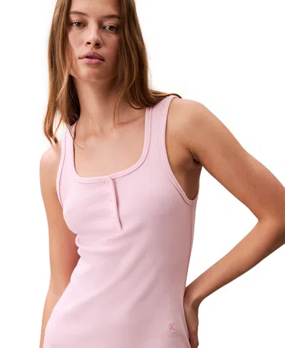 Calvin Klein Jeans Est.1978 Women's Contour Ribbed Mini Tank Dress