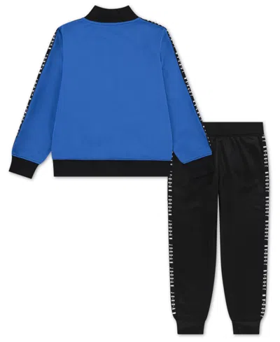 Jordan Little Boys Air Tricot Jacket And Pants, 2 Piece Set In Blue