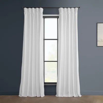 Half Price Drapes Pillow White Heritage Plush Velvet Room Darkening Curtain