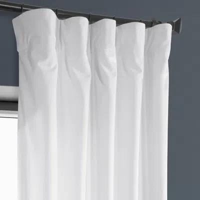 Half Price Drapes Pillow White Heritage Plush Velvet Room Darkening Curtain