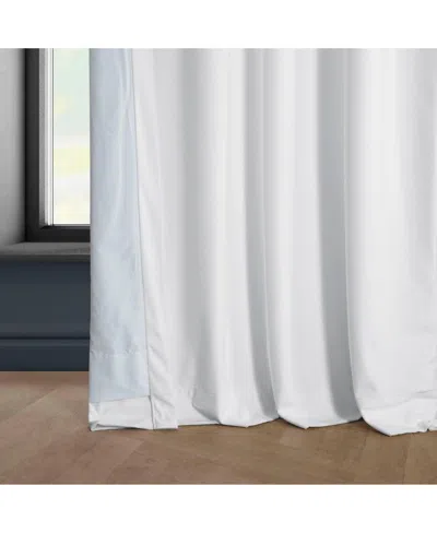 Half Price Drapes Pillow White Heritage Plush Velvet Room Darkening Curtain