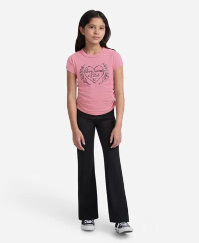 Abercrombie Girls Laurel Heart Baby T-shirt In Pink