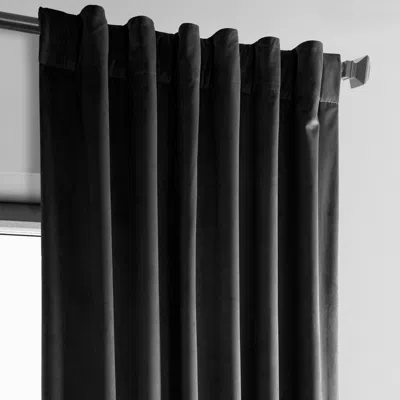Half Price Drapes Pillow White Heritage Plush Velvet Room Darkening Curtain