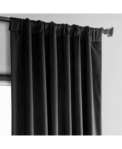 Half Price Drapes Pillow White Heritage Plush Velvet Room Darkening Curtain
