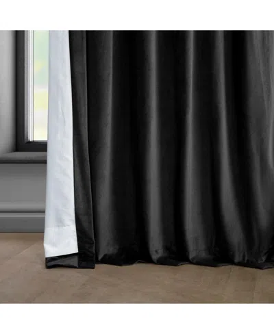 Half Price Drapes Pillow White Heritage Plush Velvet Room Darkening Curtain