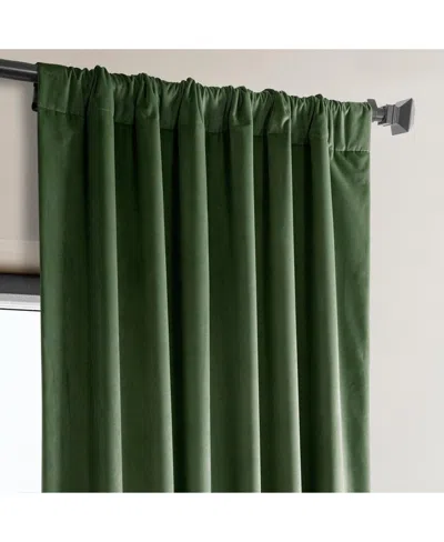 Half Price Drapes Pillow White Heritage Plush Velvet Room Darkening Curtain