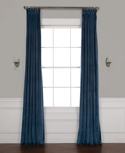 Half Price Drapes Pillow White Heritage Plush Velvet Room Darkening Curtain