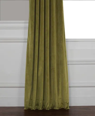 Half Price Drapes Pillow White Heritage Plush Velvet Room Darkening Curtain