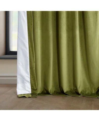 Half Price Drapes Pillow White Heritage Plush Velvet Room Darkening Curtain