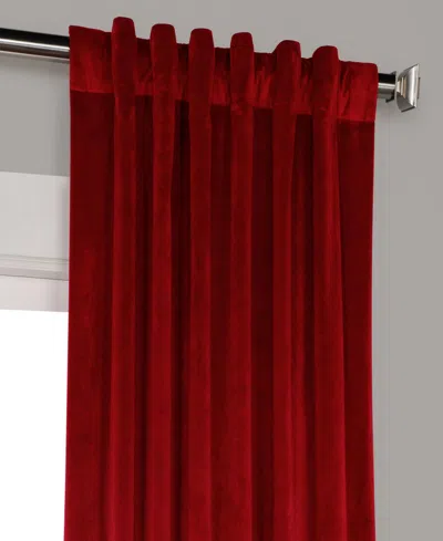 Half Price Drapes Pillow White Heritage Plush Velvet Room Darkening Curtain