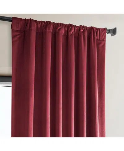 Half Price Drapes Pillow White Heritage Plush Velvet Room Darkening Curtain