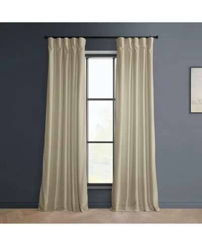Half Price Drapes Pillow White Heritage Plush Velvet Room Darkening Curtain