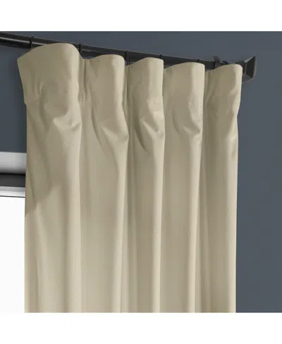 Half Price Drapes Pillow White Heritage Plush Velvet Room Darkening Curtain