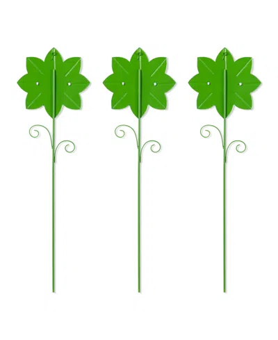 Glitzhome Halloween Metal Chomper Yard Stakes, Set Of 3