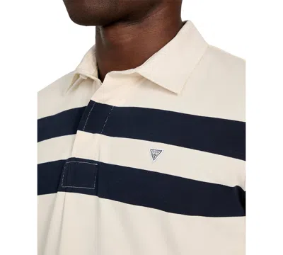 Guess Men's Marina Stripe Polo Shirt In Neutral