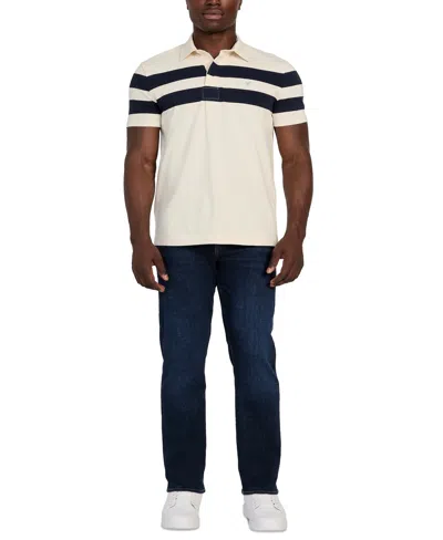 Guess Men's Marina Stripe Polo Shirt In Neutral